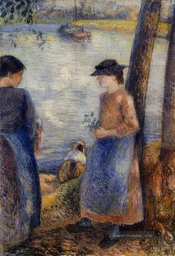  was Kunst - durch das Wasser 1881 Camille Pissarro